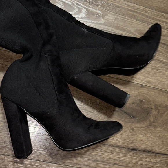 Steve Madden ESSENCE RIBBED THIGH-HIGH BOOTS the knee boots size 7 used - Picture 5 of 7